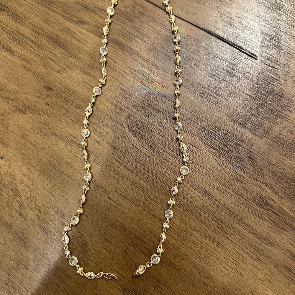 NADRI Gold and CZs … choker 16” Stunning